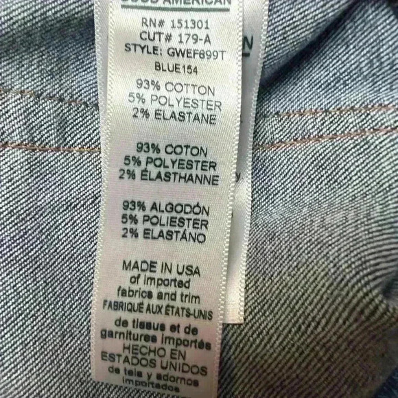 GOOD American Good Waist Fringe Hem High Rise Skinny Jeans Size 2 / 26 - Picture 9 of 9